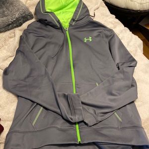 Under armour grey zip up jacket